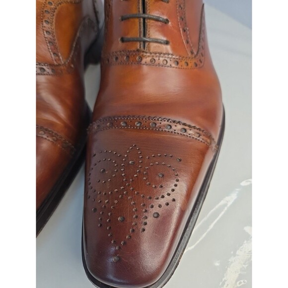 Magnanni Brogue Medallion Cap Toe Oxford Torba Men\'s Dress Shoes 12 M 13975 EUC main image 16